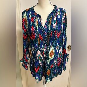 Anthropologie Maeve Multicolor Patterned Blouse women’s medium/large
